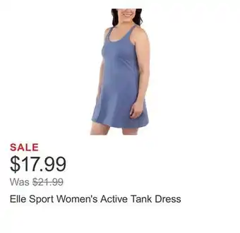 Costco Elle Sport Women's Active Tank Dress offer