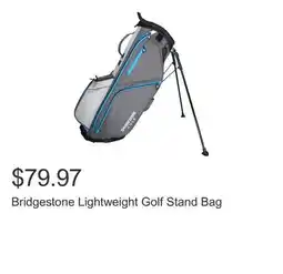 Costco Bridgestone Lightweight Golf Stand Bag offer