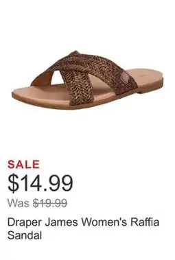 Costco Draper James Women's Raffia Sandal offer