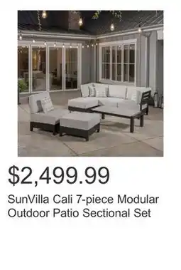 Costco SunVilla Cali 7-piece Modular Outdoor Patio Sectional Set offer