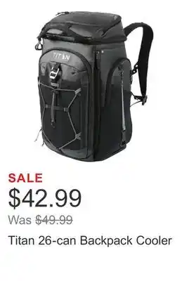 Costco Titan 26-can Backpack Cooler offer