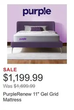 Costco PurpleRenew 11 Gel Grid Mattress offer