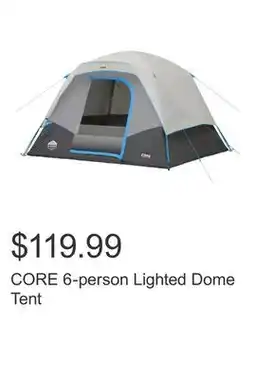 Costco CORE 6-person Lighted Dome Tent offer