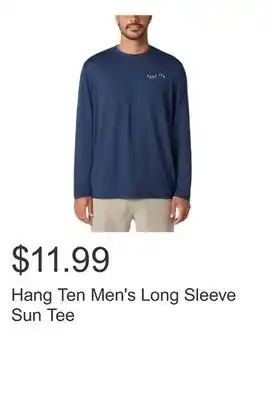 Costco Hang Ten Men's Long Sleeve Sun Tee offer