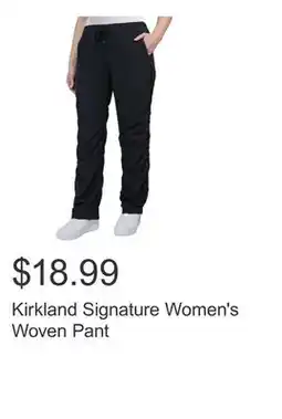 Costco Kirkland Signature Women's Woven Pant offer