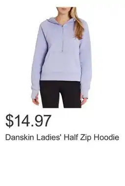 Costco Danskin Ladies' Half Zip Hoodie offer