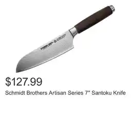 Costco Schmidt Brothers Artisan Series 7 Santoku Knife offer