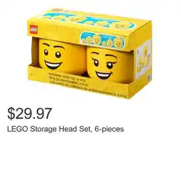 Costco LEGO Storage Head Set, 6-pieces offer