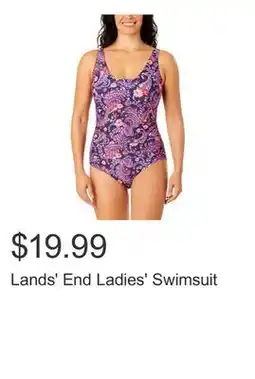 Costco Lands' End Ladies' Swimsuit offer