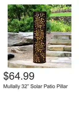 Costco Mullally 32 Solar Patio Pillar offer
