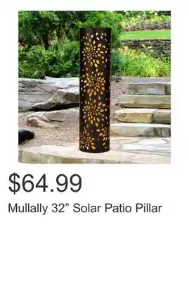 Costco Mullally 32 Solar Patio Pillar offer
