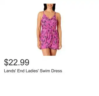 Costco Lands' End Ladies' Swim Dress offer