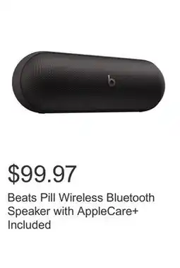 Costco Beats Pill Wireless Bluetooth Speaker with AppleCare+ Included offer