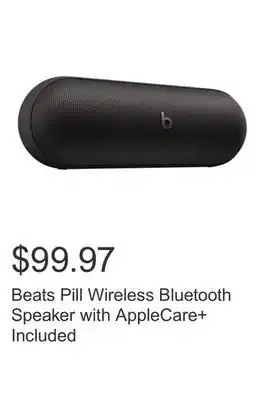 Costco Beats Pill Wireless Bluetooth Speaker with AppleCare+ Included offer