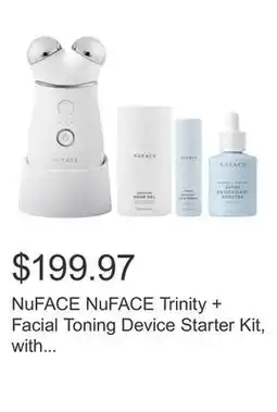 Costco NuFACE NuFACE Trinity + Facial Toning Device Starter Kit, with Super Antioxidant Booster Serum offer