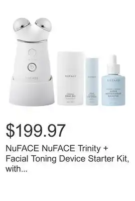 Costco NuFACE NuFACE Trinity + Facial Toning Device Starter Kit, with Super Antioxidant Booster Serum offer