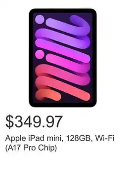 Costco Apple iPad mini, 128GB, Wi-Fi (A17 Pro Chip) offer