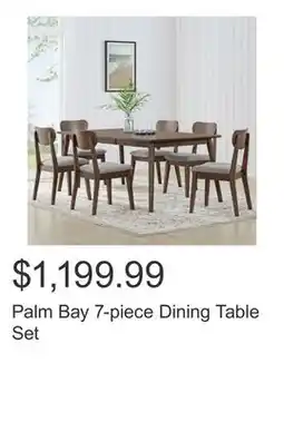 Costco Palm Bay 7-piece Dining Table Set offer