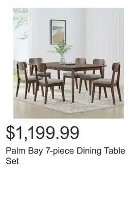 Costco Palm Bay 7-piece Dining Table Set offer