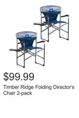 Costco Timber Ridge Folding Director's Chair 2-pack offer