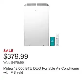 Costco Midea 12,000 BTU DUO Portable Air Conditioner with MShield offer