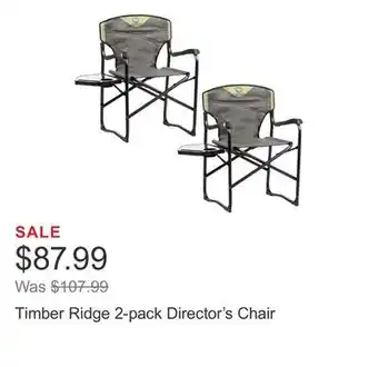 Costco Timber Ridge 2-pack Director's Chair offer