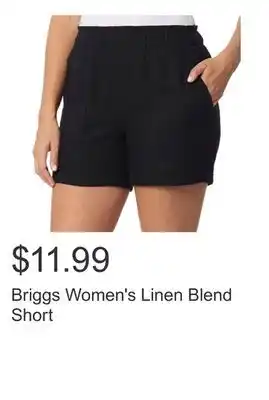 Costco Briggs Women's Linen Blend Short offer