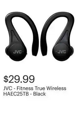 Best Buy JVC - Fitness True Wireless HAEC25TB - Black offer