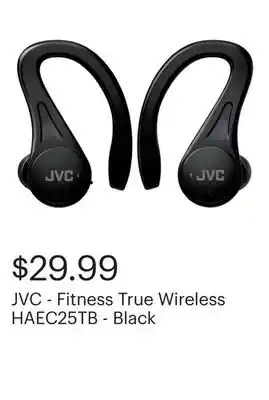 Best Buy JVC - Fitness True Wireless HAEC25TB - Black offer