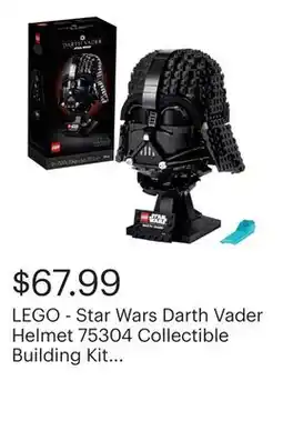 Best Buy LEGO - Star Wars Darth Vader Helmet 75304 Collectible Building Kit (834 Pieces) offer
