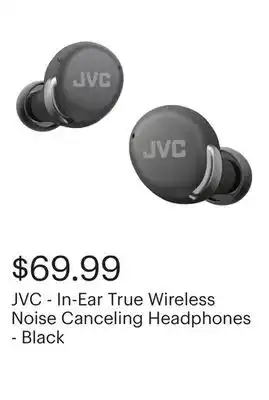 Best Buy JVC - In-Ear True Wireless Noise Canceling Headphones - Black offer