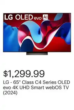 Best Buy LG - 65 Class C4 Series OLED evo 4K UHD Smart webOS TV (2024) offer