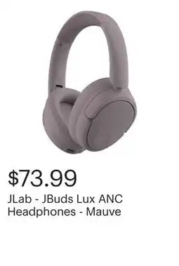 Best Buy JLab - JBuds Lux ANC Headphones - Mauve offer