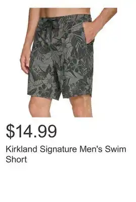 Costco Kirkland Signature Men's Swim Short offer
