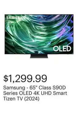 Best Buy Samsung - 65 Class S90D Series OLED 4K UHD Smart Tizen TV (2024) offer