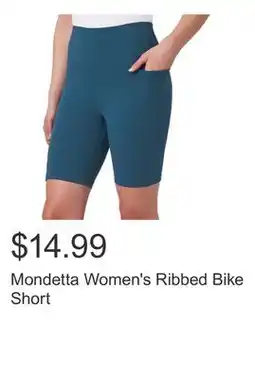Costco Mondetta Women's Ribbed Bike Short offer