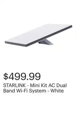 Best Buy STARLINK - Mini Kit AC Dual Band Wi-Fi System - White offer