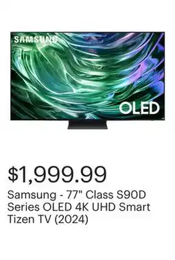 Best Buy Samsung - 77 Class S90D Series OLED 4K UHD Smart Tizen TV (2024) offer