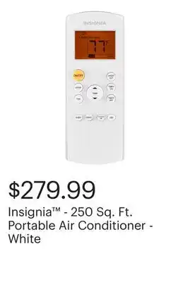 Best Buy Insignia - 250 Sq. Ft. Portable Air Conditioner - White offer