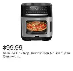 Best Buy bella PRO - 12.6-qt. Touchscreen Air Fryer Pizza Oven with Rotisserie - Stainless Steel offer