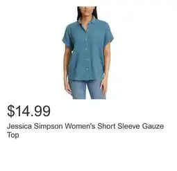 Costco Jessica Simpson Women's Short Sleeve Gauze Top offer