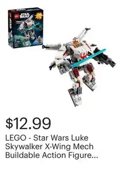 Best Buy LEGO - Star Wars Luke Skywalker X-Wing Mech Buildable Action Figure 75390 offer
