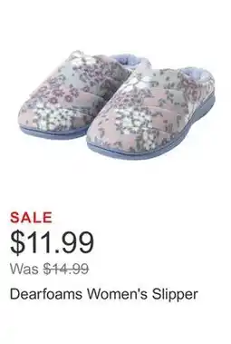 Costco Dearfoams Women's Slipper offer