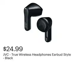 Best Buy JVC - True Wireless Headphones Earbud Style - Black offer