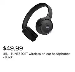 Best Buy JBL - TUNE520BT wireless on-ear headphones - Black offer