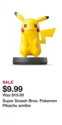 Game Stop Super Smash Bros. Pokemon Pikachu amiibo offer