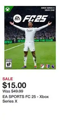 Game Stop EA SPORTS FC 25 - Xbox Series X offer