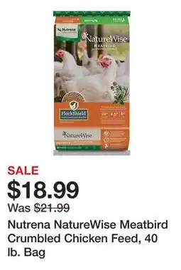 Tractor Supply Company Nutrena NatureWise Meatbird Crumbled Chicken Feed, 40 lb. Bag offer