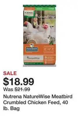 Tractor Supply Company Nutrena NatureWise Meatbird Crumbled Chicken Feed, 40 lb. Bag offer