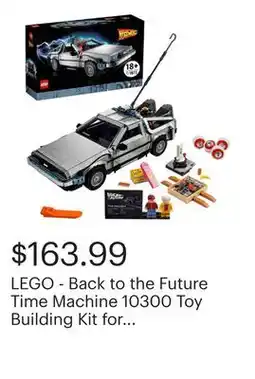 Best Buy LEGO - Back to the Future Time Machine 10300 Toy Building Kit for Adults (1,856 Pieces) offer